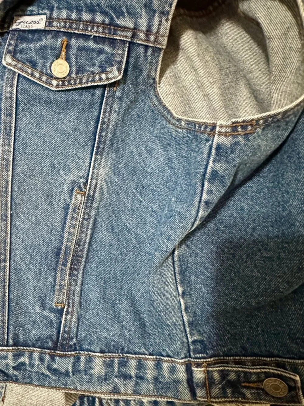 Vintage Denim Guess Y2K Vest Size M